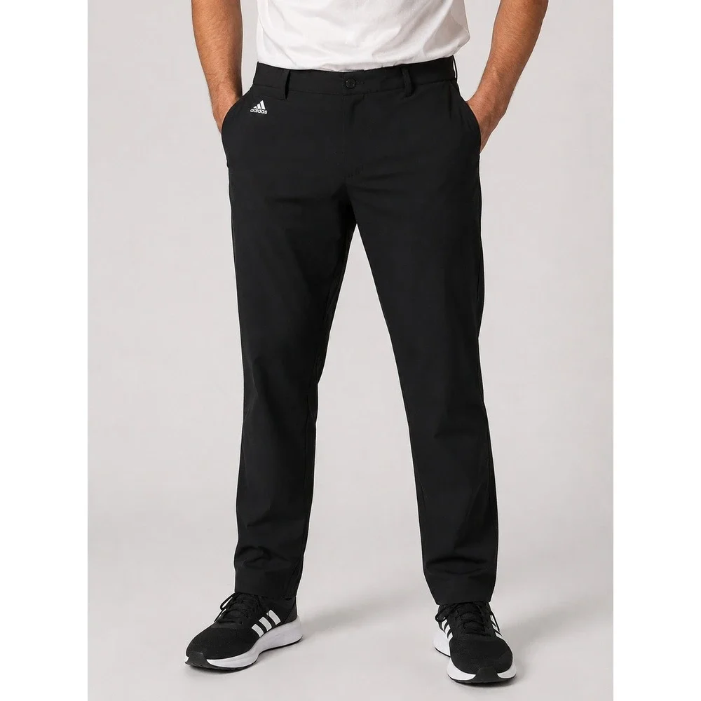 Adidas Climalite Mens Golf Pants Black Flat Front 42x30 RN 88387